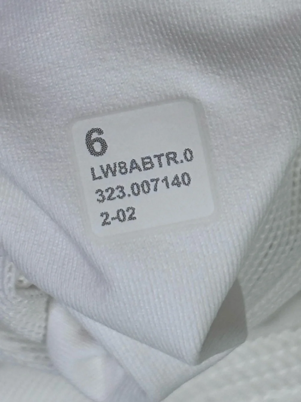 Lululemon White Tennis Skirt Skort Layered High Rise Size 6 Athletic
